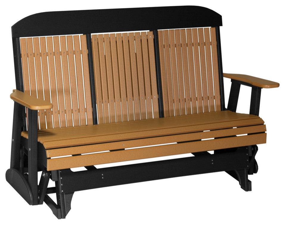 Poly Classic Glider, Cedar & Black, 5 Foot, Standard