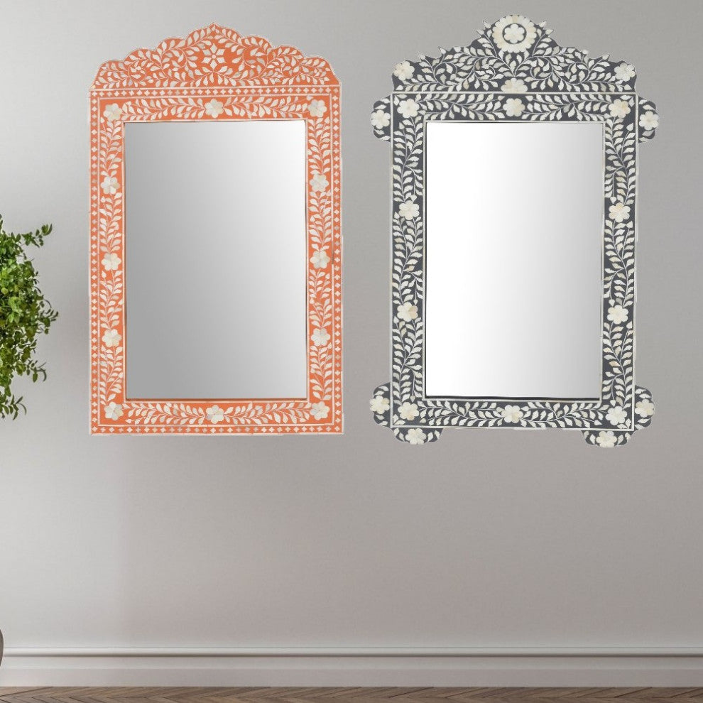 Bharat Handcraft Bone Inlay 48"x28" Mirror