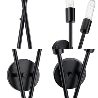 Astra Collection Two-Light 18" Matte Black Modern Wall Sconce