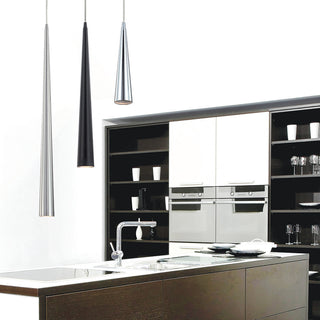 Sliver Large 1 Light Pendant Satin Nickel Finish