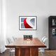 "Red Bow" Framed Digital Print by Luc Vangindertael, 38x30"