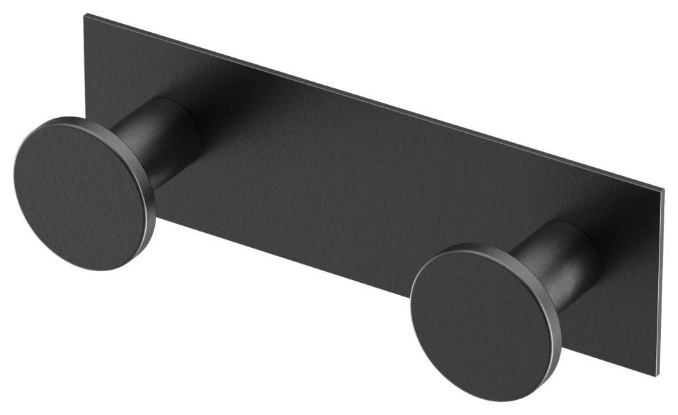 Glam All Modern Decor Hook, Matte Black, Double