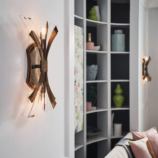 Fredrick Ramond Vida Medium Two Light Sconce, Burnished Gold