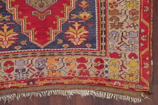 Consigned, Traditional Antique Oriental Hand-Knotted Turkish Area Rug, Red, 5x7