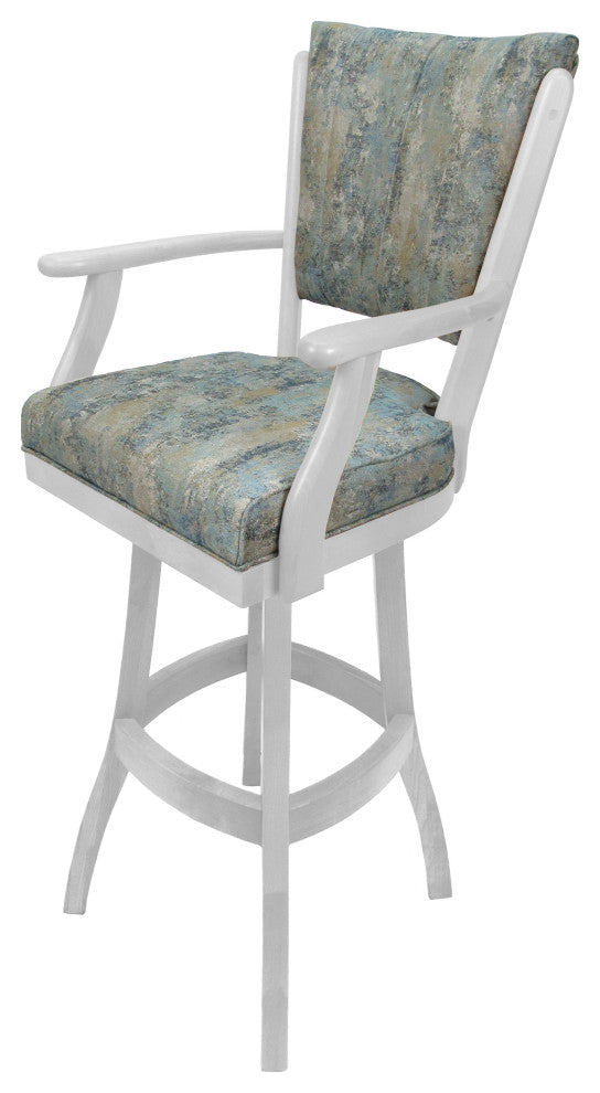 Classic Counter Bar Stools 26" 30" Extra Tall 34", Poet Sky - White, 30"