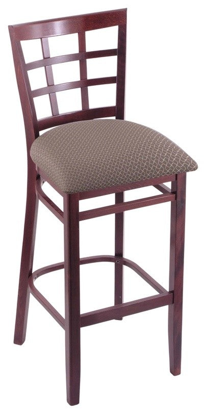 Holland Bar Stool, 3130 25 Stool, Dark Cherry Finish, Axis Truffle Seat
