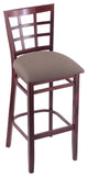 Holland Bar Stool, 3130 25 Stool, Dark Cherry Finish, Axis Truffle Seat
