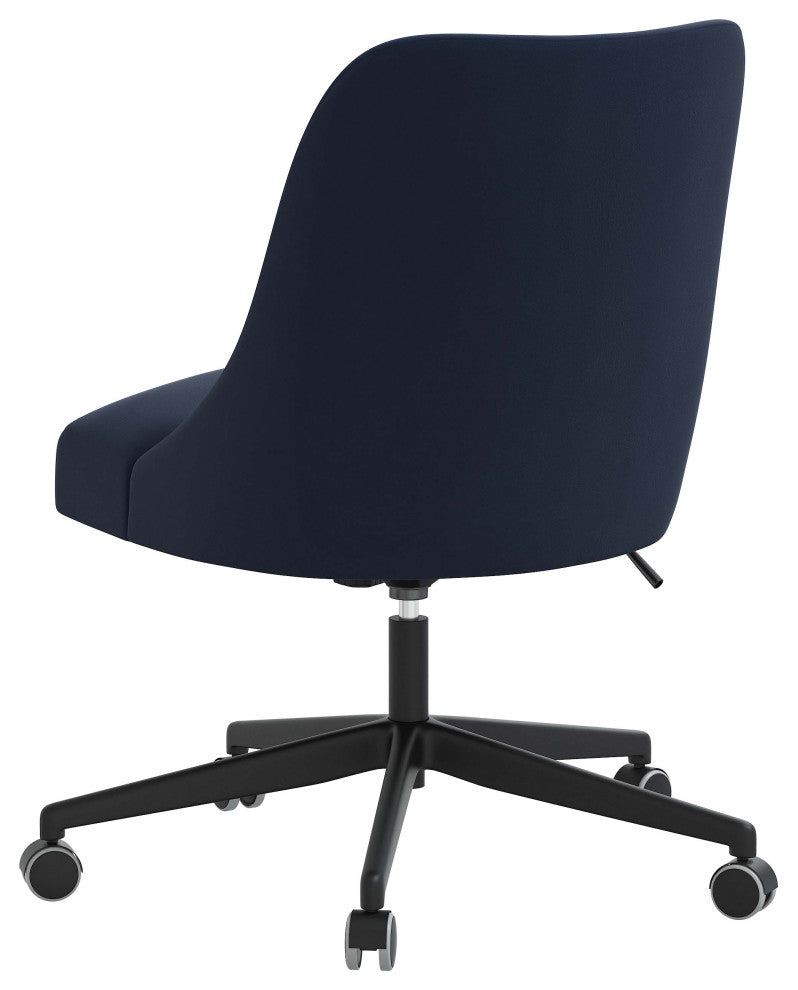 Upholstered Office Chair, Velvet Ink