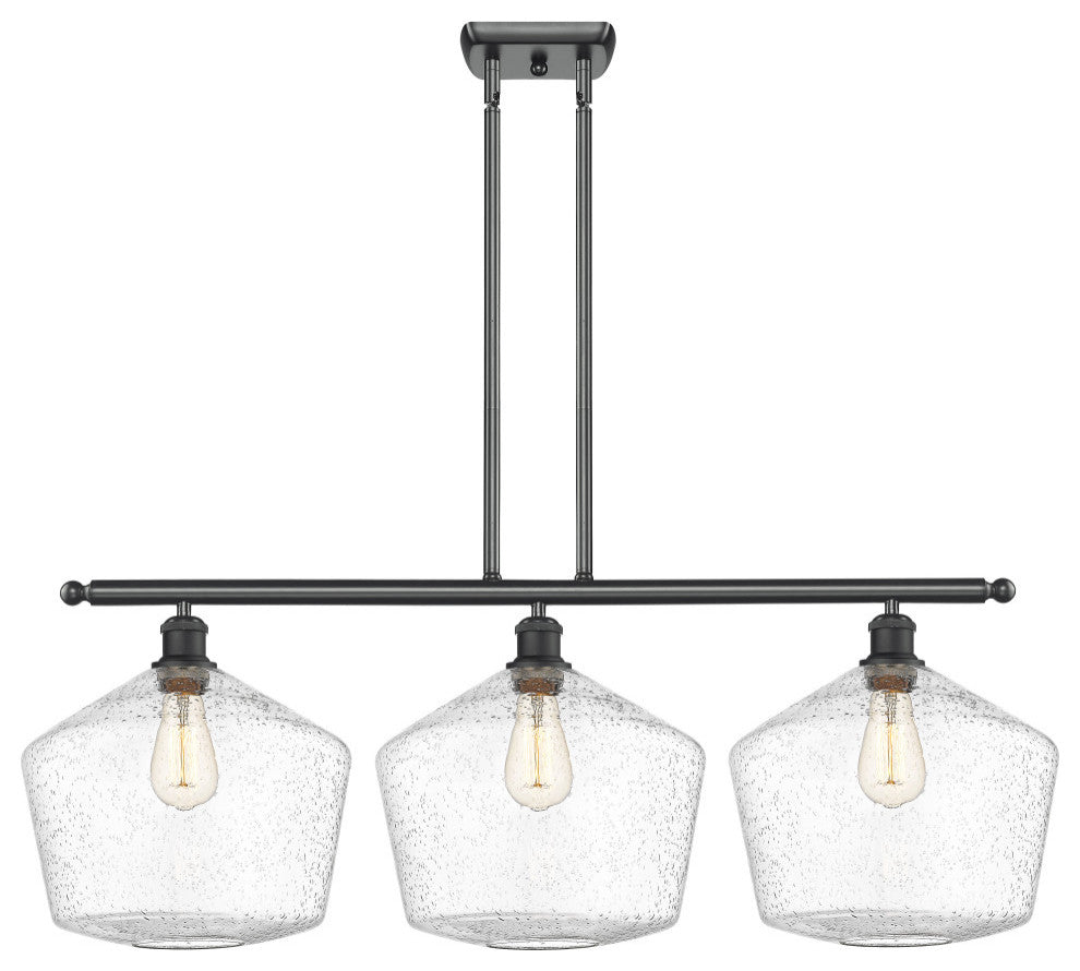 Innovations Cindyrella 3-Light Island Light 516-3I-BK-G654-12, Matte Black