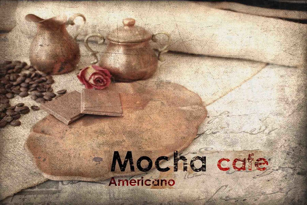 "Mocha Cafe" Painting Print on Canvas by Irena Orlov