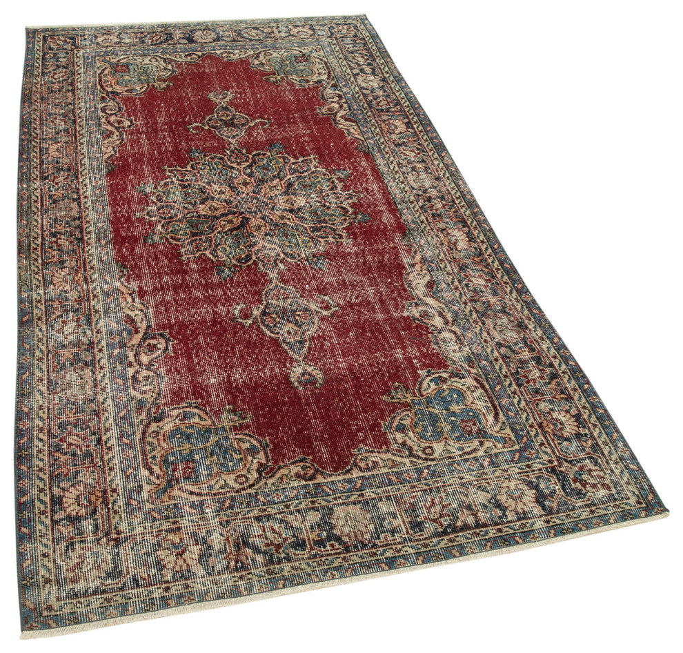 Rug N Carpet - Hand-knotted Turkish 3' 8" x 6' 8" Vintage Small Area Rug