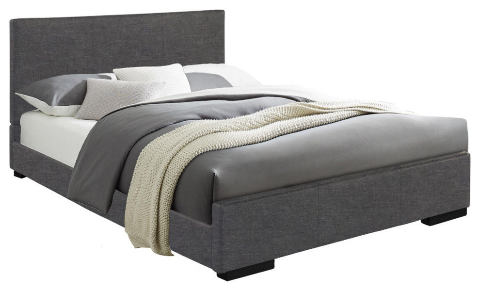 Grey Platform Twin Bed