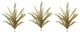23"H Glitter Filigree Leaf Spray Christmas Decor, Gold