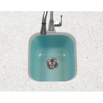 Houzer PCB-1750 Porcela 15-5/8" Undermount Single Basin Porcelain - Mint