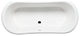 Malibu Blanca Oval Soaking Bathtub 64x28x26 White