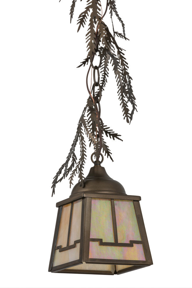 5.5 Square Pine Branch Valley View Mini Pendant