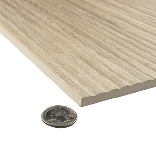 Larchwood Alder Fluted Ceramic Wall Tile