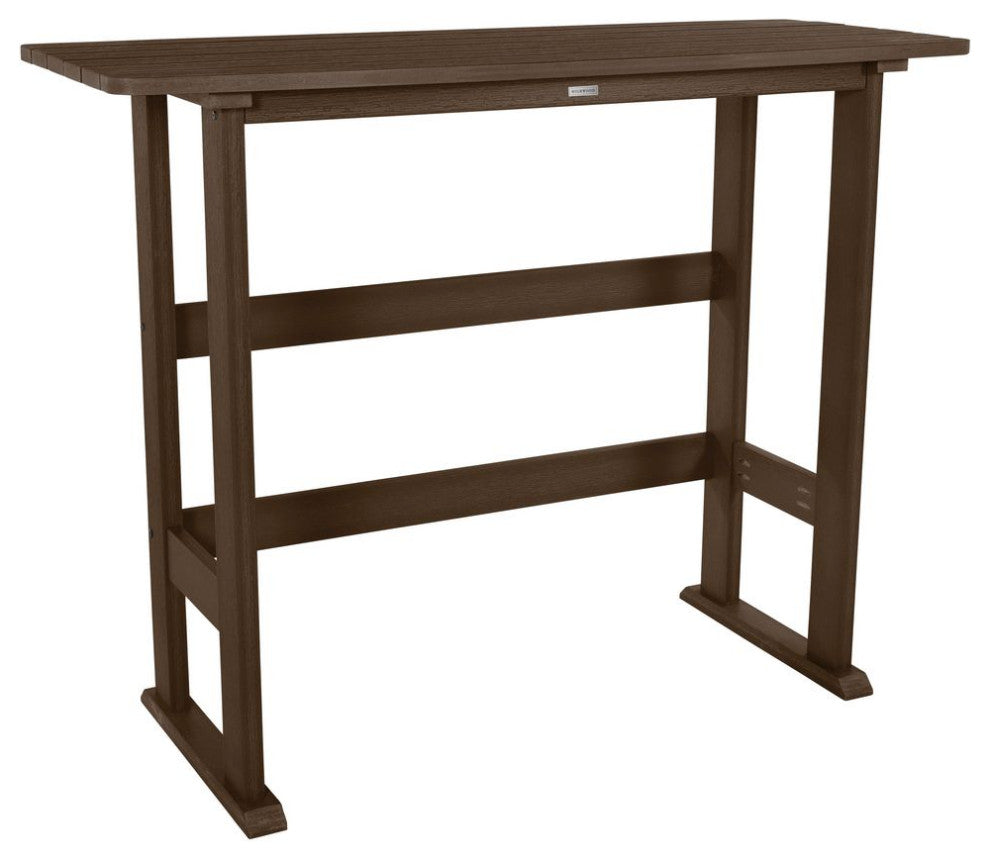 Lehigh Bar Height Balcony Table, Weathered Acorn