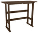 Lehigh Bar Height Balcony Table, Weathered Acorn