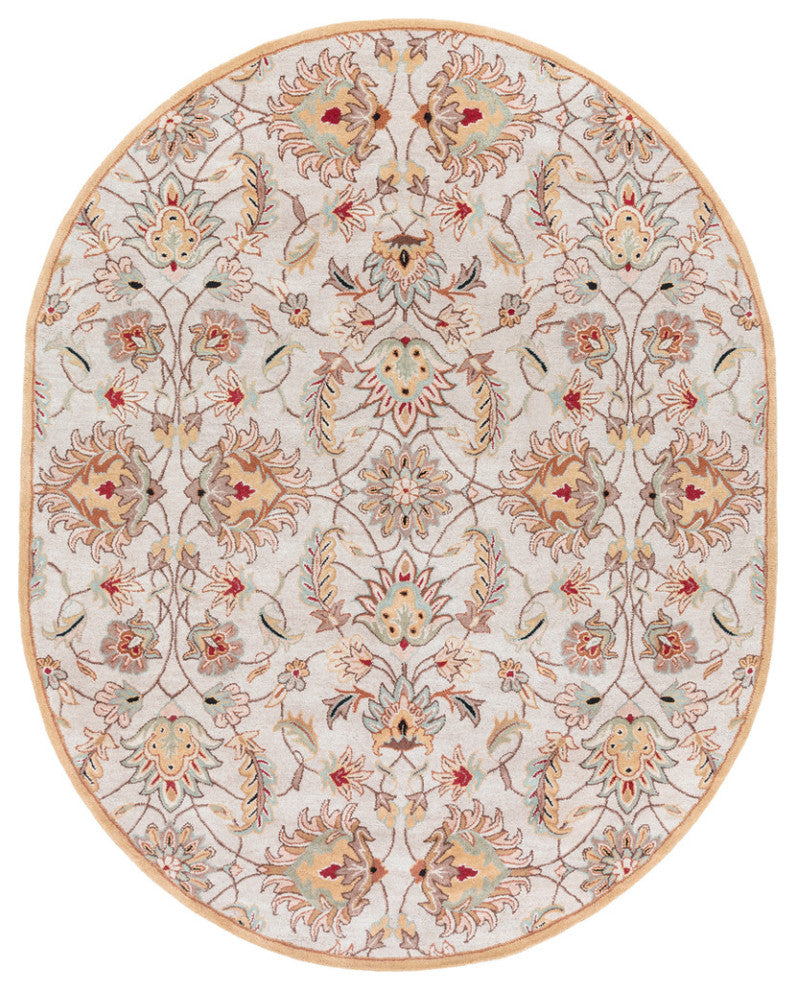 Surya Caesar CAE-1029 Traditional Area Rug, Blush, 8' x 10' Oval