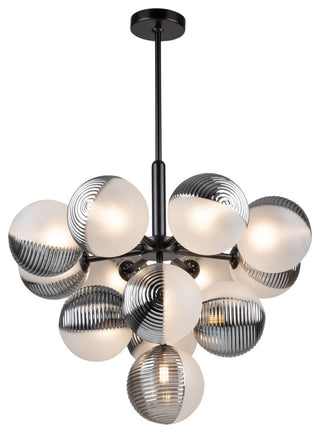 Bolla - 13-Light Chandelier - Black