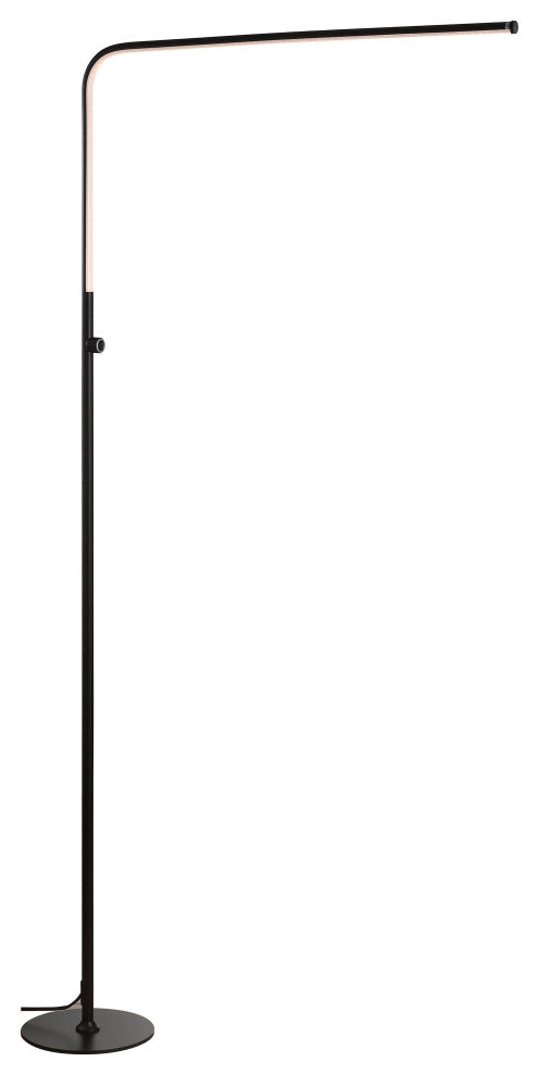 Natalie 63" LED Integrated Floor Lamp, Black