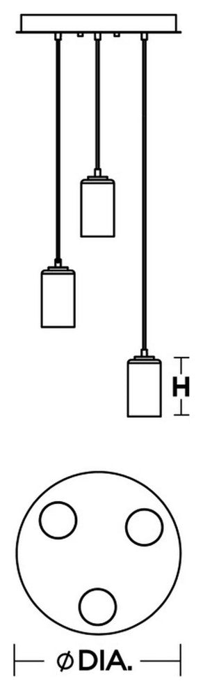 Leo 4" Pendant, Black