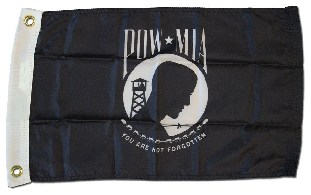 POW-MIA, 12"x18" Nylon Flag