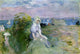 Berthe Morisot On the Cliff at Portrieux, 18"x27" Wall Decal