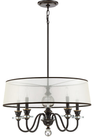 Quoizel CRY5005PN Five Light Chandelier Ceremony Palladian Bronze