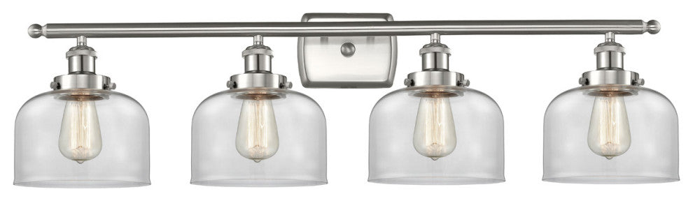 INNOVATIONS LIGHTING 916-4W-SN-G72 Large Bell 3 Light Bath Vanity Light