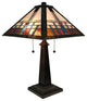 Amora Lighting AM239TL14B Tiffany Style Mission Table Lamp 21 In High