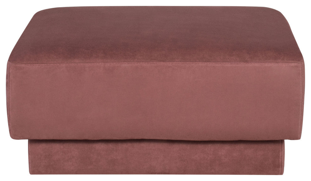 Seraphina Chianti Microsuede Fabric Modular Sofa Ottoman