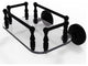 Que New Wall Mounted Glass Guest Towel Tray, Matte Black