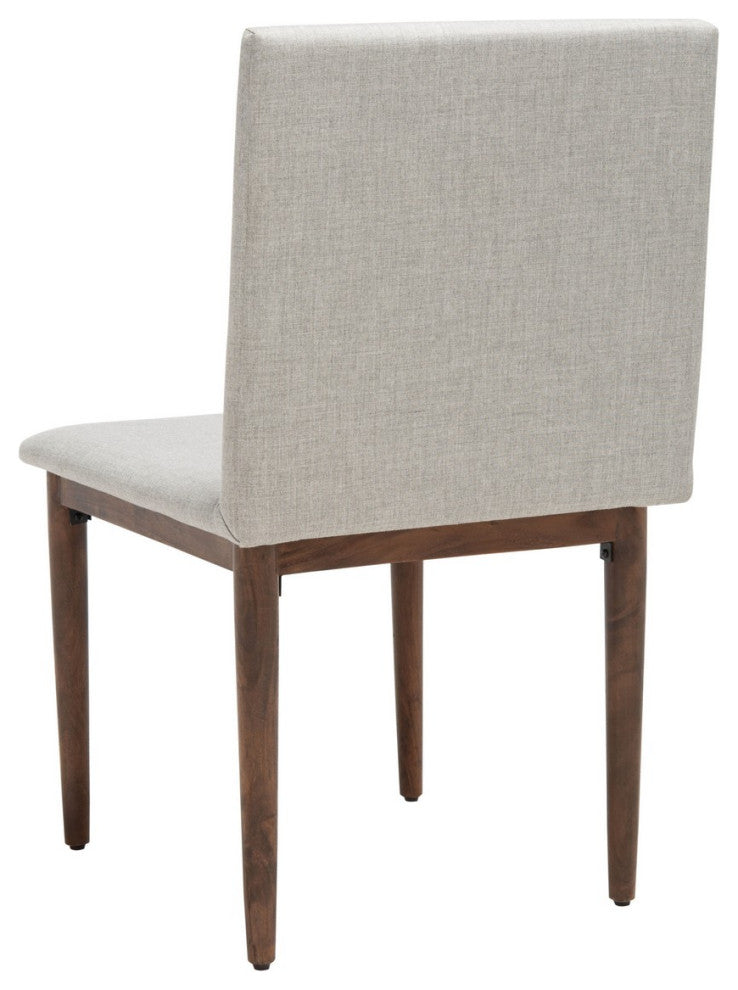 Safavieh Couture Milana Dining Chair Walnut/Light Grey