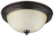 Geary 2-Light Ceiling Flush Mount, Burnt Sienna