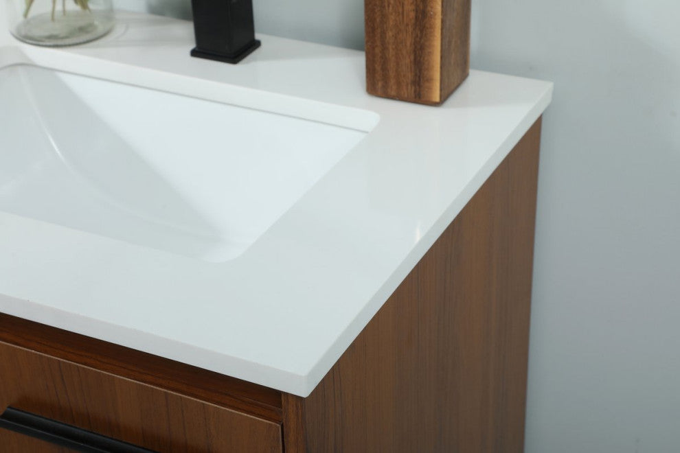 Sue 24" Single Bathroom Vanity, Teak