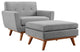 Engage 2 Piece Armchair and Ottoman - Expectation Gray