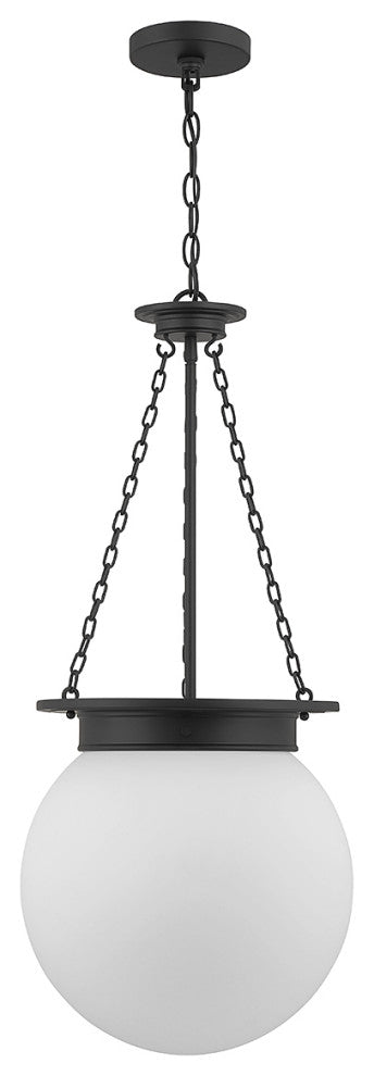 Manor 3-Light Pendant, Matte Black, Matte Black