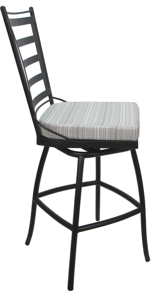 Outdoor Patio Bar Stool Jordan Without Arms, Natural Fun Gray, 26"