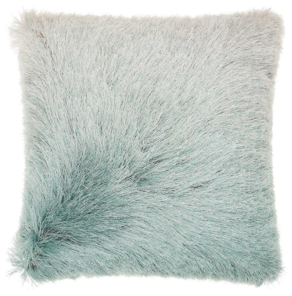 Mina Victory TR011 Throw Pillow, Celadon, 20" x 20"