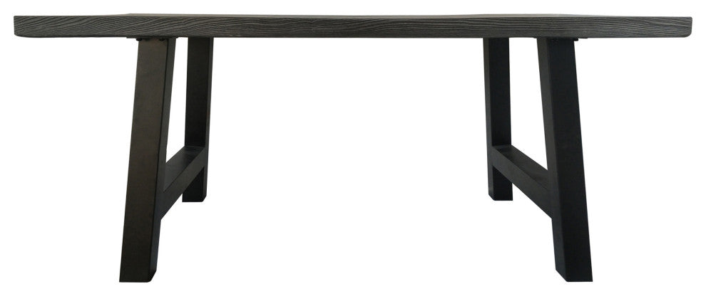 GDF Studio 3-Piece Keira Indoor Light Weight Concrete Picnic Set, Natural Gray