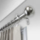 Bedpost 1" Curtain Rod, Satin Nickel, 120"-170"