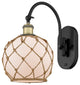 Innovations 518-1W-BAB-G121-8RB 1-Light Sconce, Black Antique Brass