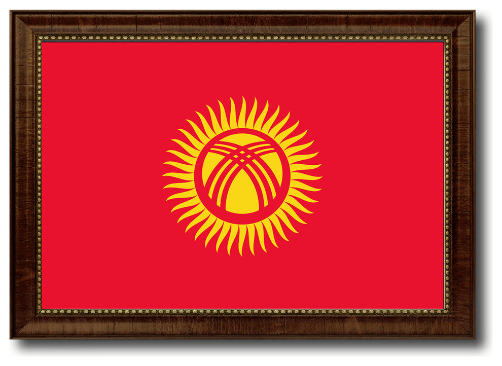 Kyrgyzstan Country Flag Canvas Print, 27"x39"