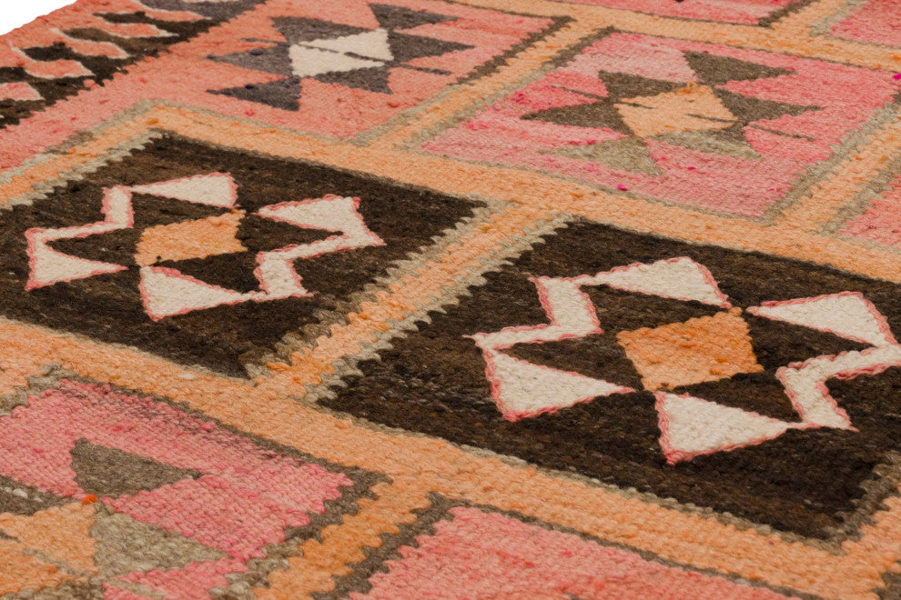 Vintage Turkish Kilim Runner 3' 3" x 9' 8", 39 in. x 116 in.