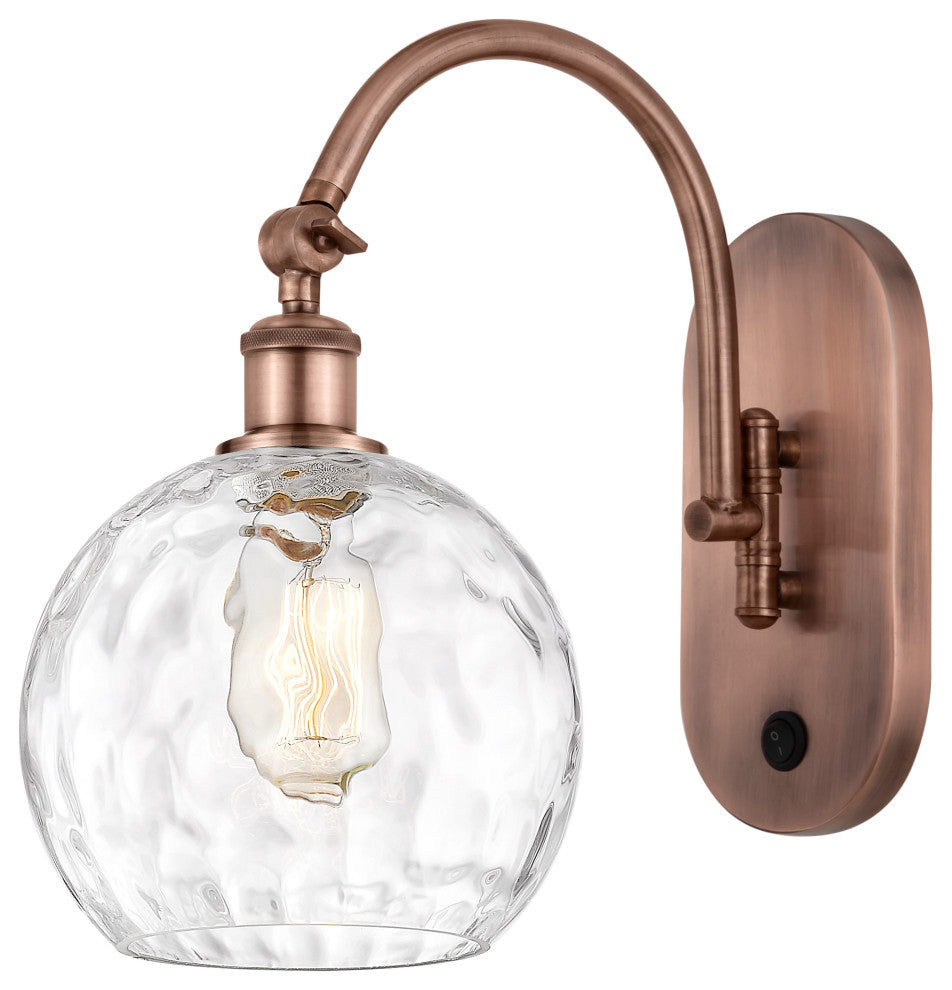 Innovations 518-1W-AC-G1215-8-LED 1-Light Sconce, Antique Copper
