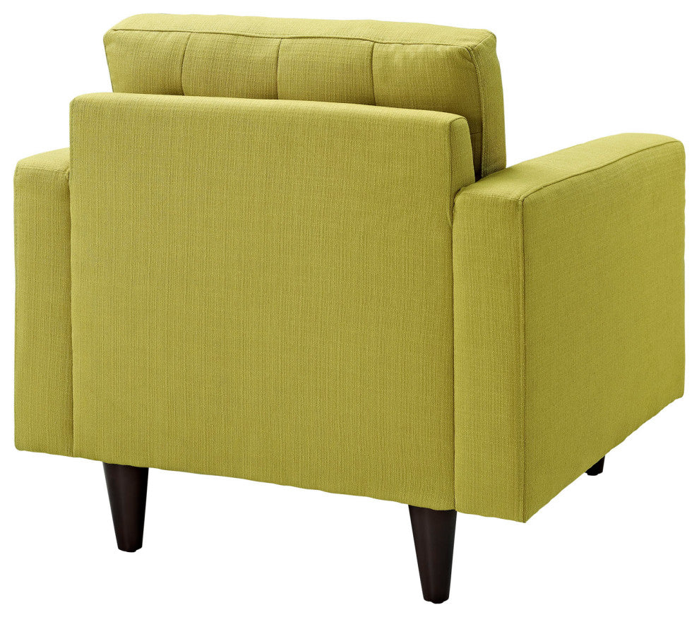 Wheatgrass Empress Armchair Upholstered Fabric Set of 2