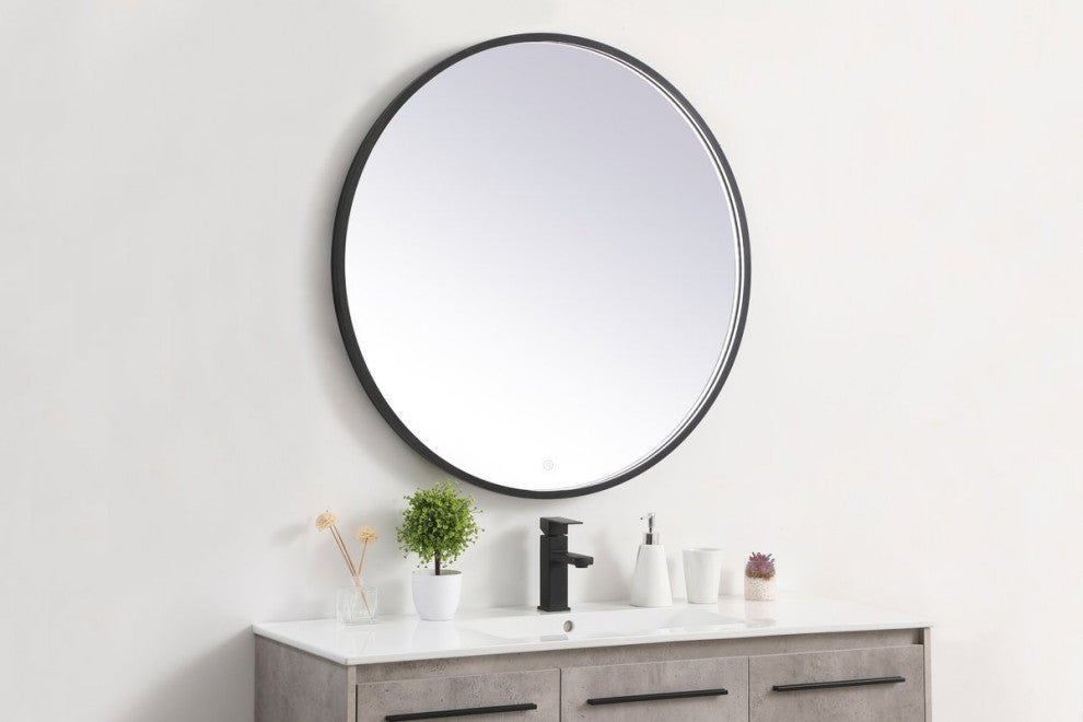 Elegant MRE6036BK Pier 36" LED Mirror