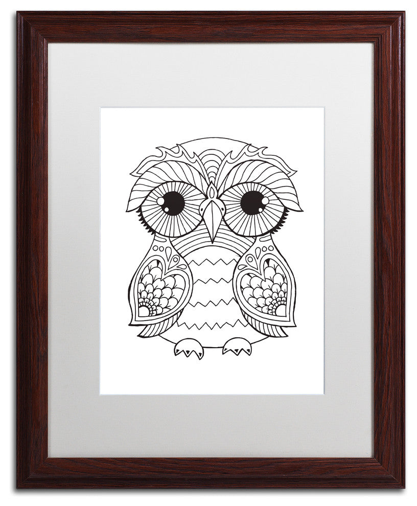 Hello Angel 'Trevor' Art, Wood Frame, White Mat, 20x16